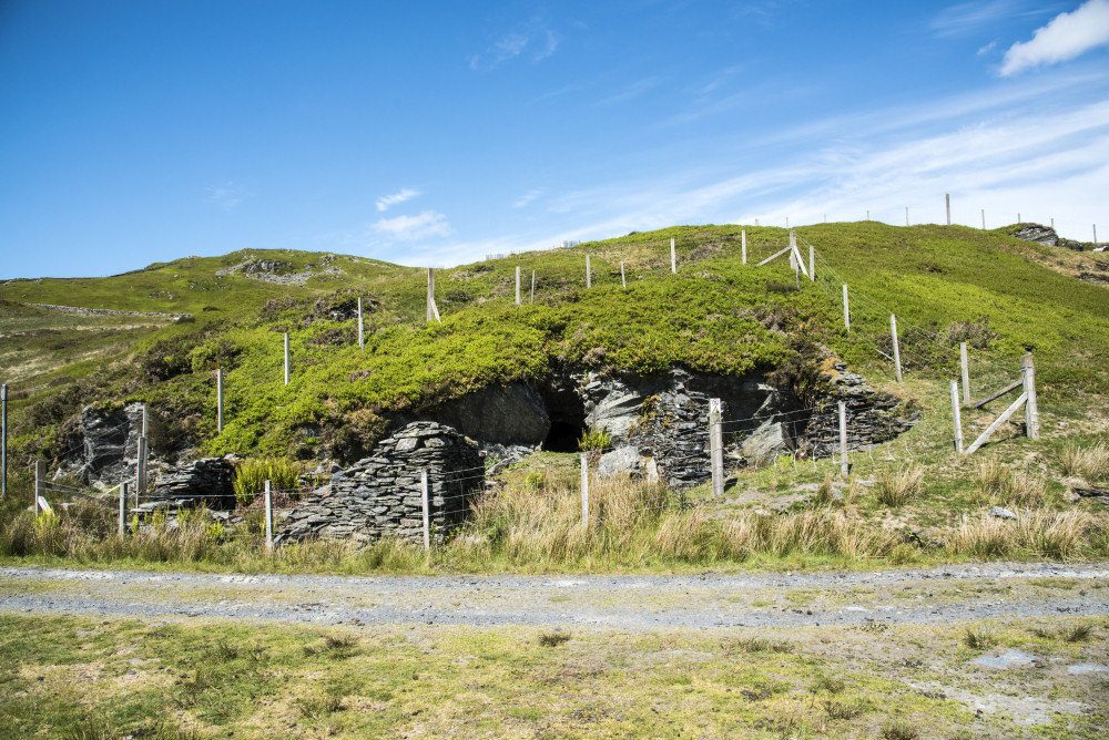 Fenced upper adit